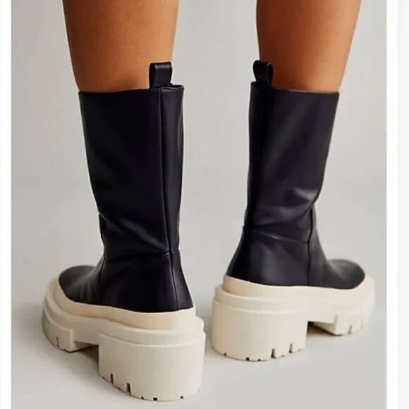 EQUITARE Women's Black Arlene Boots Black with White Sole - Picture 3 of 8